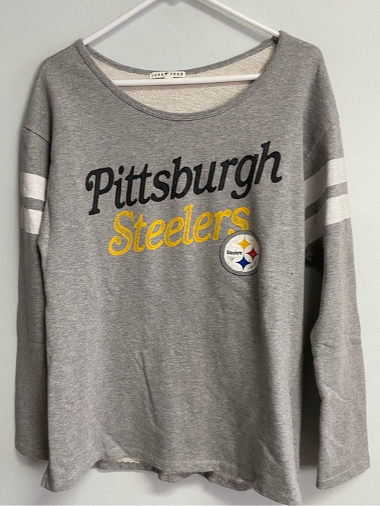 Junk Food Clothing Tops - "PITTSBURGH STEELERS" TOP - LARGE
